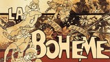 Ausschnitt aus dem Poster von Adolfo Hohenstein zu Puccinis Oper "La bohème" aus dem Jahr 1896.