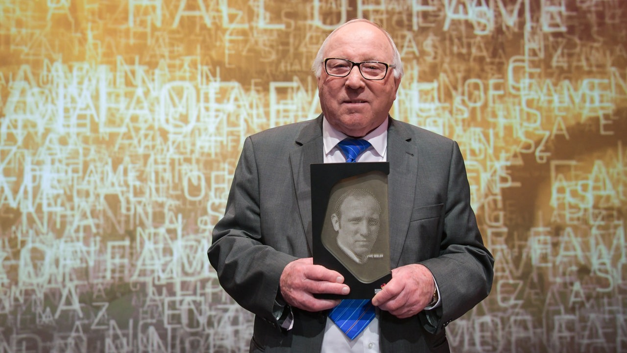 Uwe Seeler 2019 während der Gala in der Hall of Fame im Deutschen Fußballmuseum in NRW