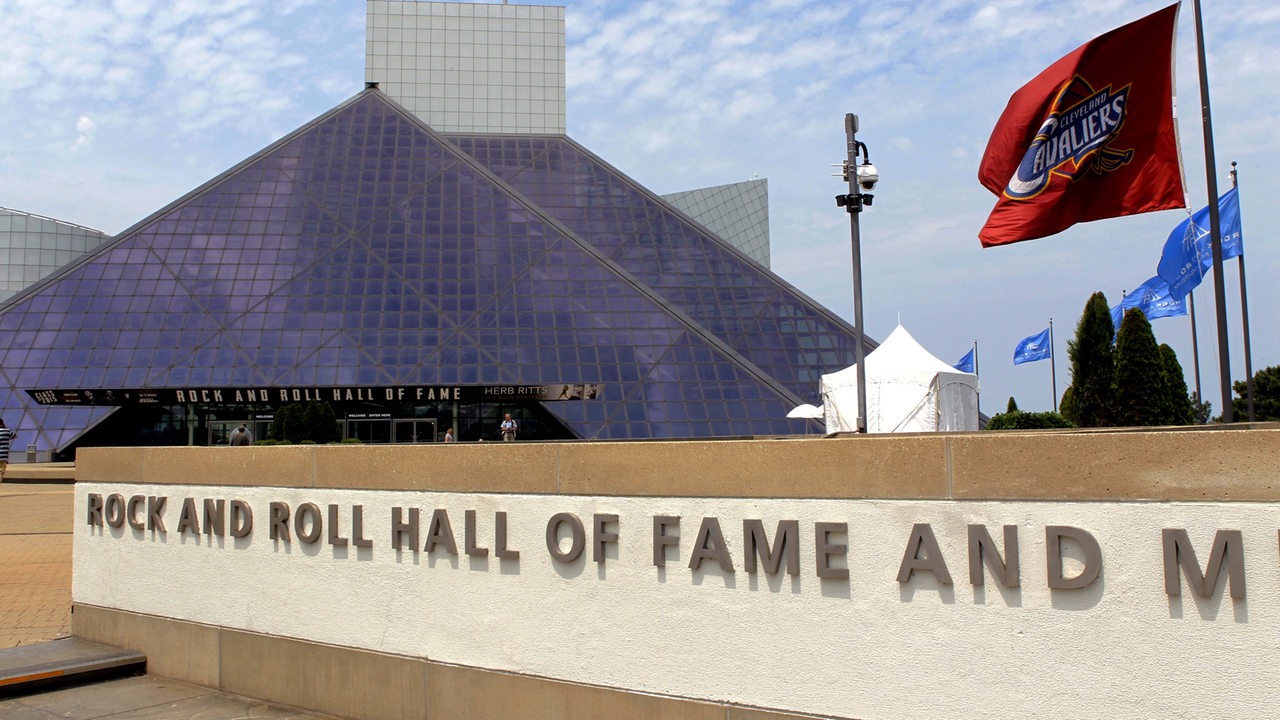 Das Gebäude der "Rock and Roll Hall of Fame" in Cleveland.