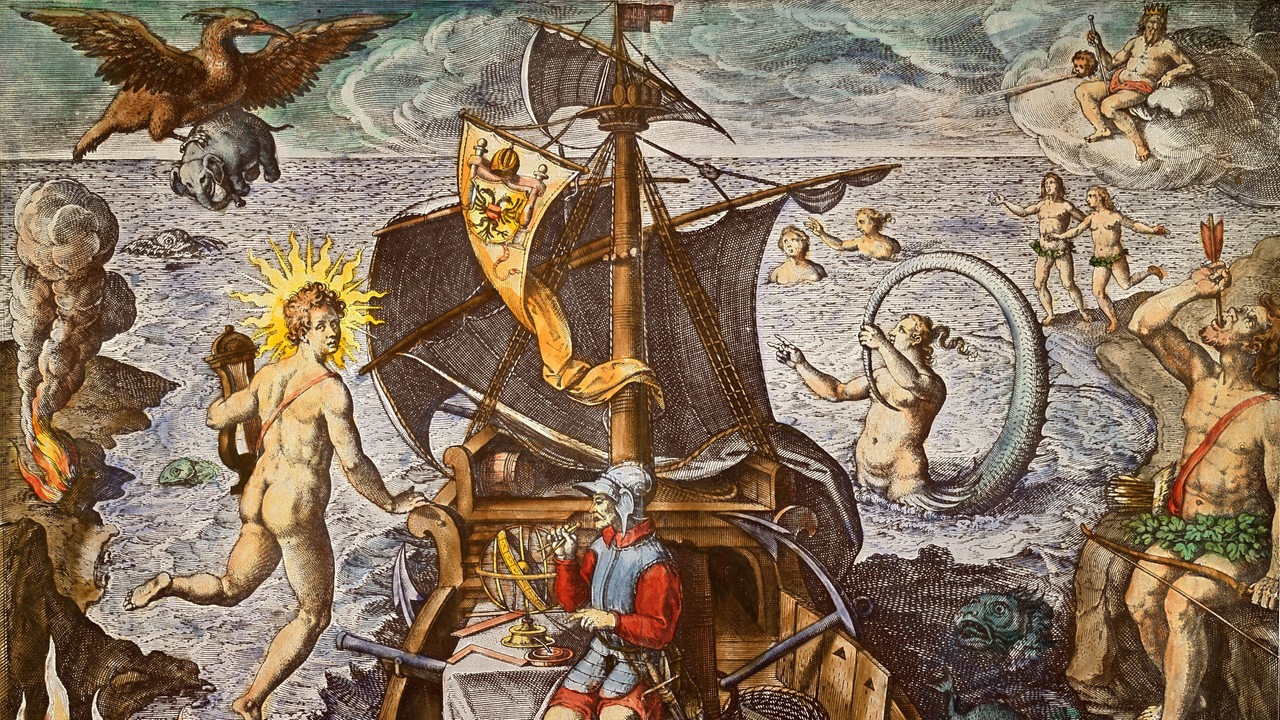 Der Seefahrer Magellan auf einem zeitgenössischem Stich (Archivbild)