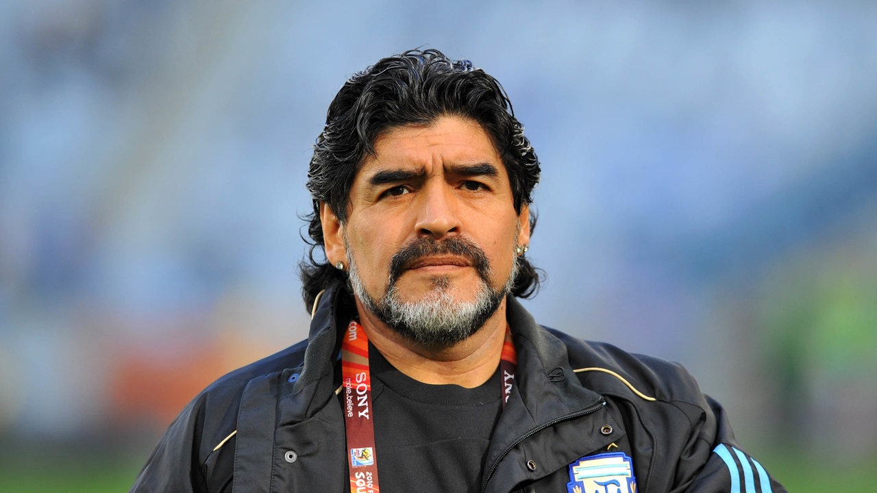 Diego Maradona als Trainer der argentischen Nationalmannschaft (Archivbild)
