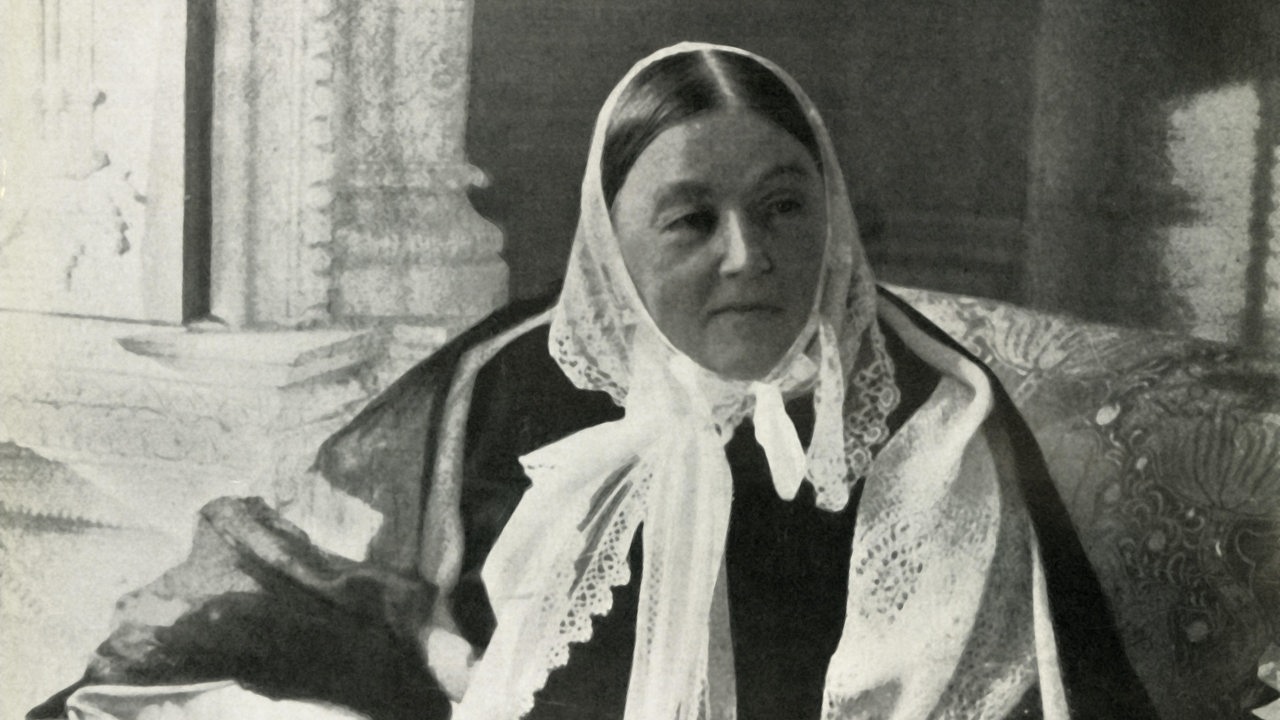 Portrait von Florence Nightingale (1820-1910), ca 1900