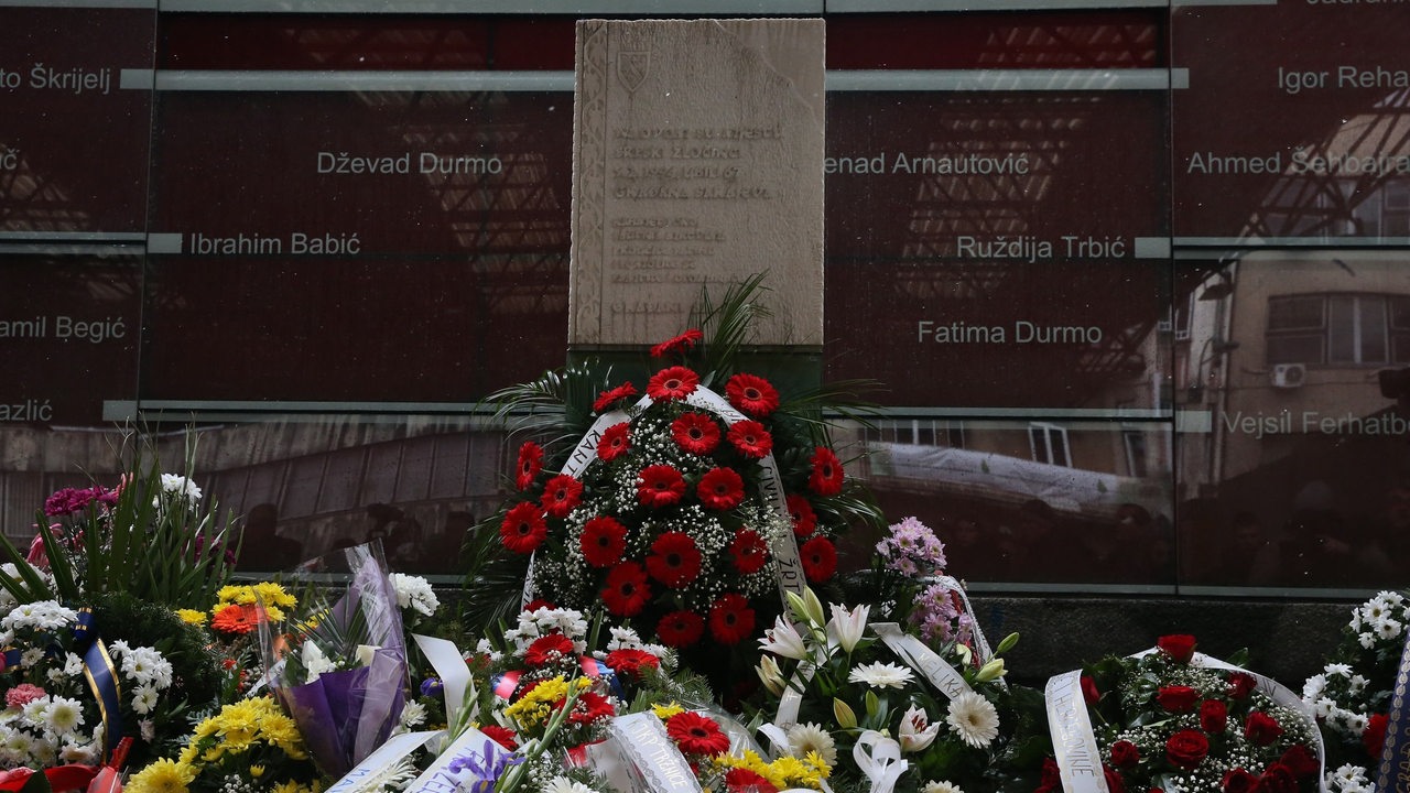 Gedenken an die Markale-Massaker 1994/1995 in Sarajewo (Archivbild)