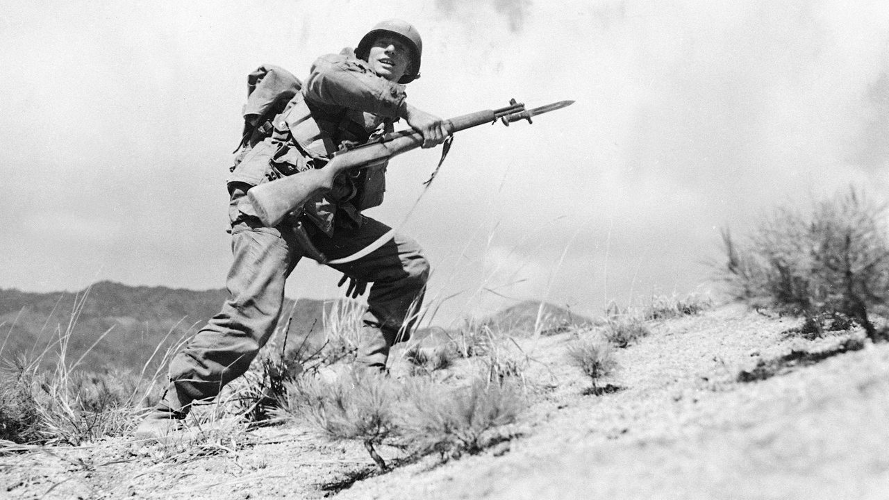 US-Soldat John J. Allen leitet einen Angriff seiner Kompanie im Koreakrieg (Archivbild)