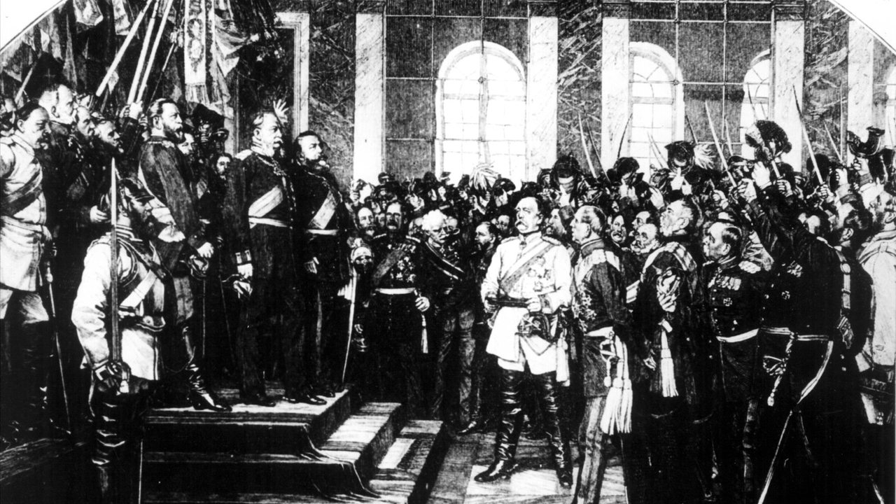 Am 18. Januar 1871 wird Wilhelm I. in Versailles zum Deutschen Kaiser zugekrönt (Archivbild)