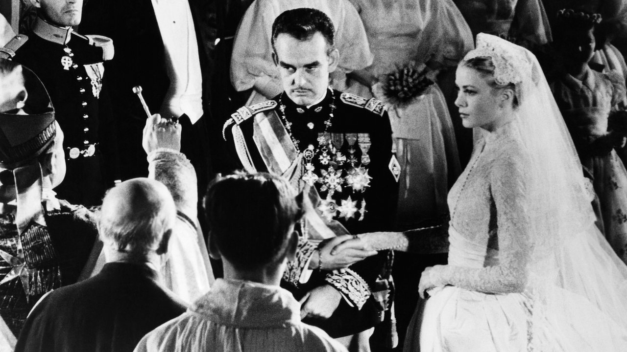 Prinz Rainier heiratet Grace Kelly 1956 in Monaco (Archivbild)