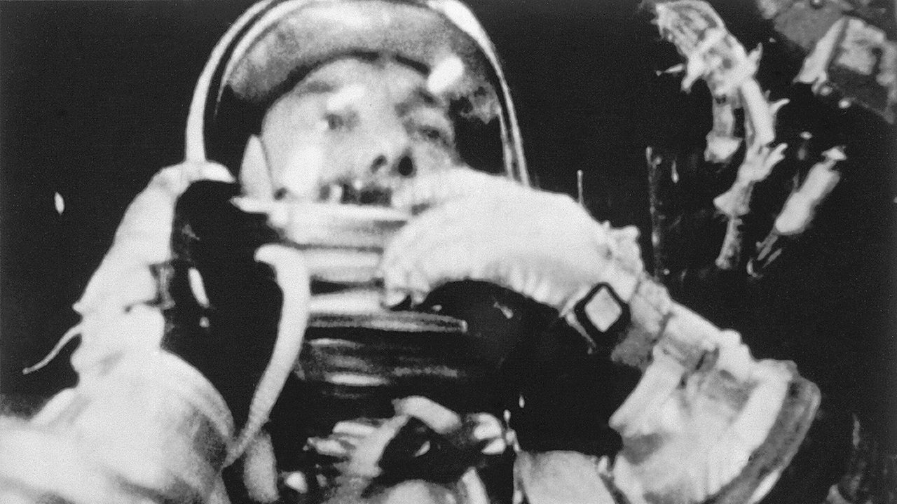 Astronaut Alan Shepard in der Freedom 7 am 5. Mai 1961.