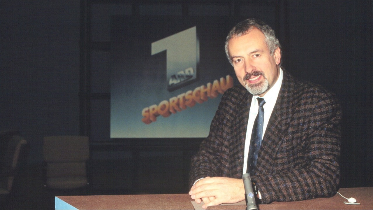 Heribert Fassbender in der ARD-Sportschau 1987 (Archivbild)