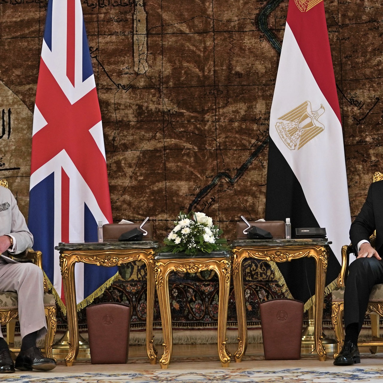 Der Prinz of Wales traf am 18.11.2021 den Präsidenten Abdel Fattah el-Sis in Ägypten