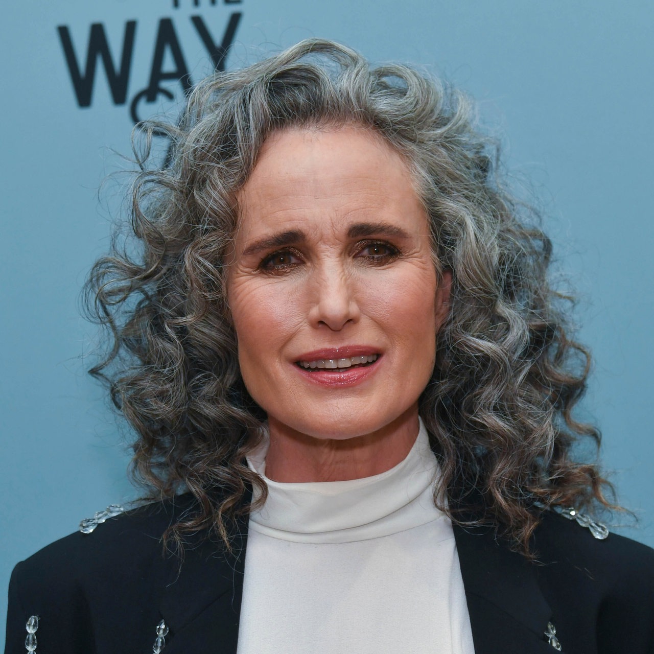 Porträt von Andie MacDowell Januar 2023