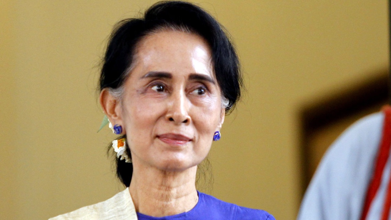 Porträt von Aung San Suu Kyi