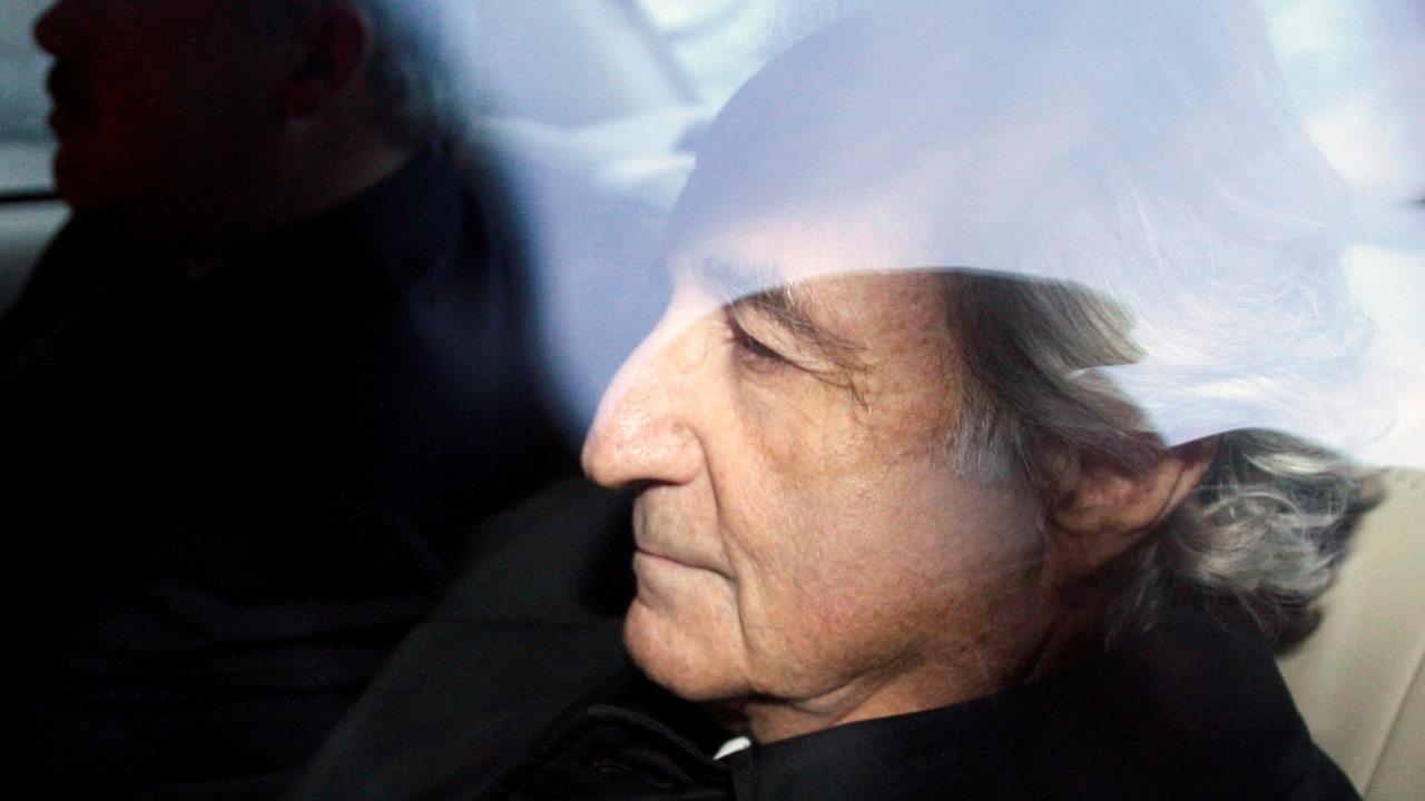 Bernard Madoff im Auto nach seiner Verurteilung 2009
