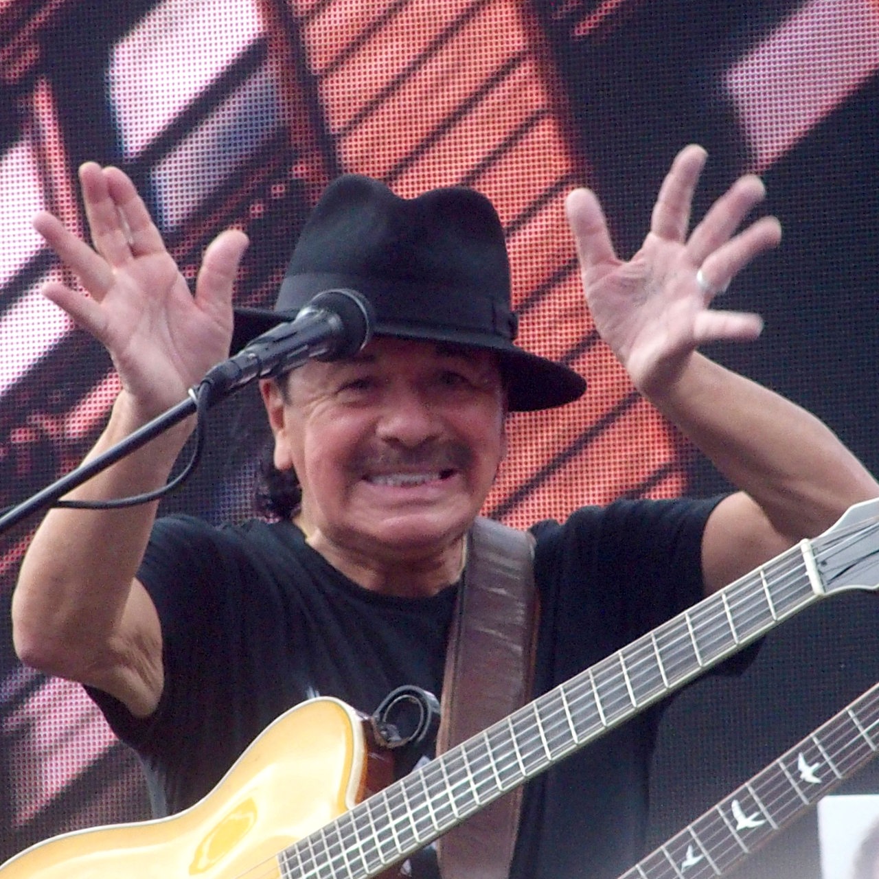 Carlos Santana während eines Konzerts 2021 in New York