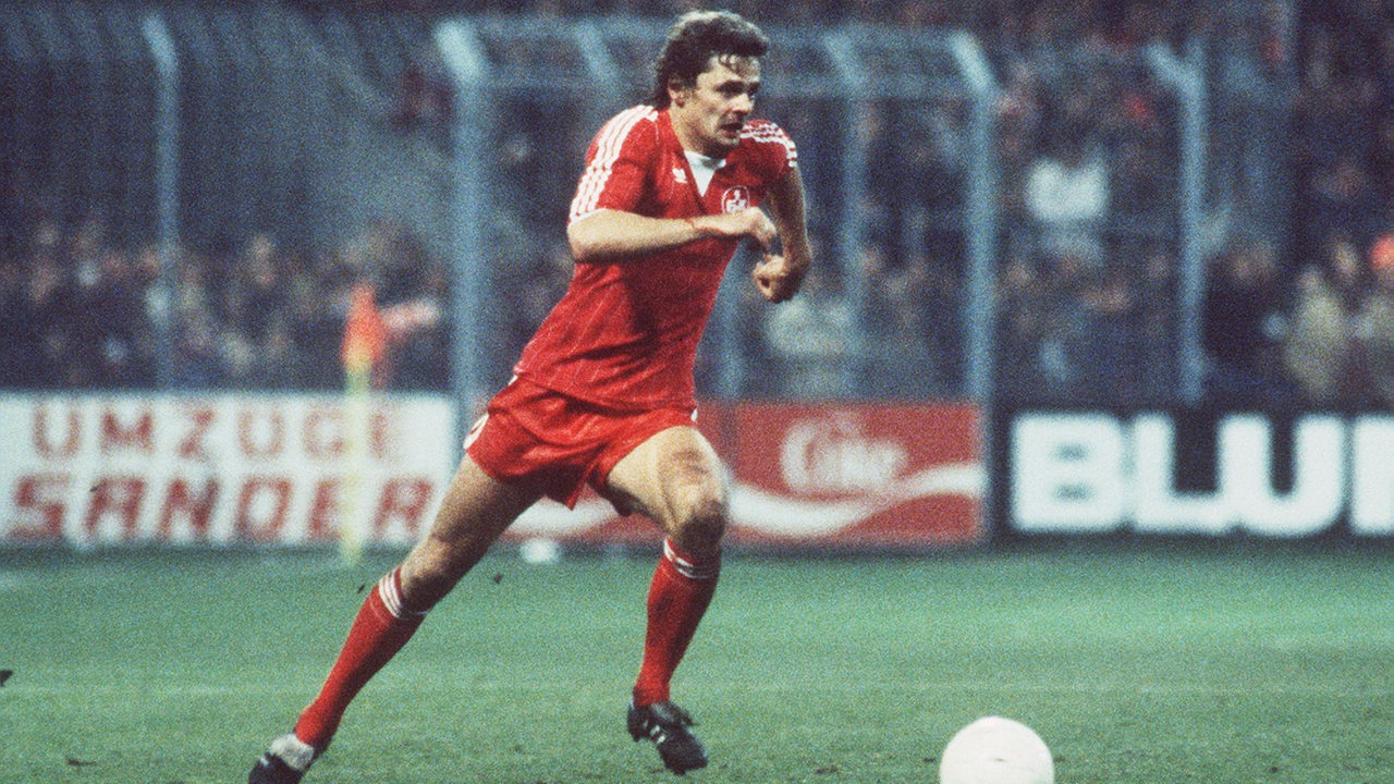 Lutz Eigendorf spielt Fußball 1983 für den 1.FCK