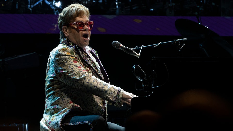 Elton John während seiner "Farewell Yellow Brick Road" im Januar 2022 in New Orleans
