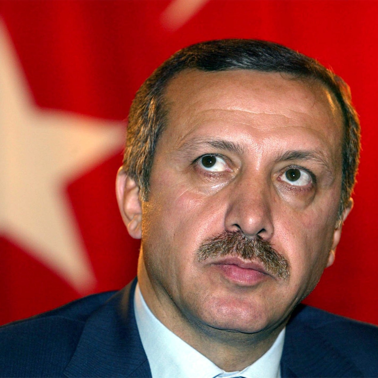 Tayyip Erdogan, Führer der islamisch-konservativen Gerechtigkeits- und Entwicklungspartei (AKP), aufgenommen am 13.11.2002
