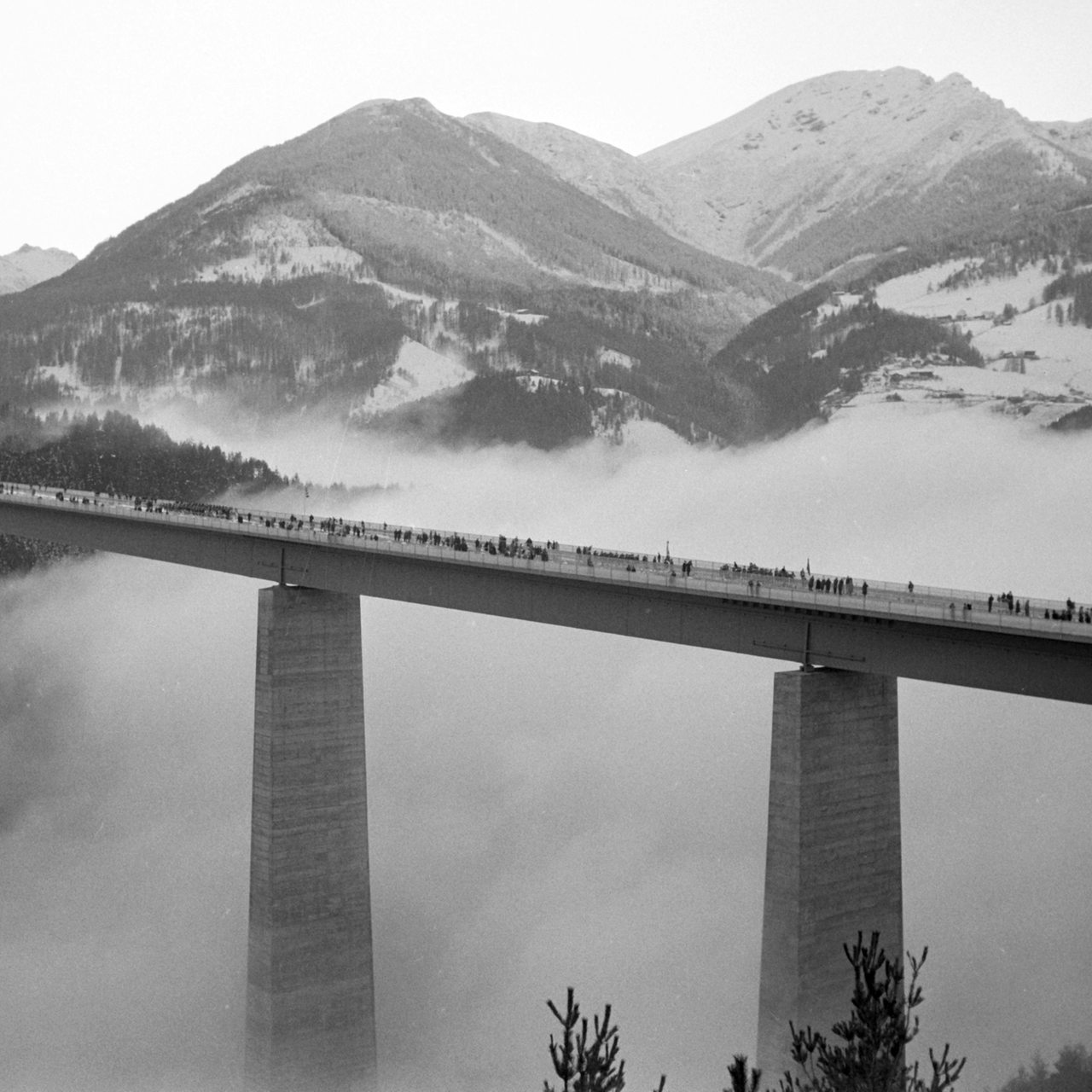 Die 1963 Europabrücke bei Innsbruck (Archivbild)