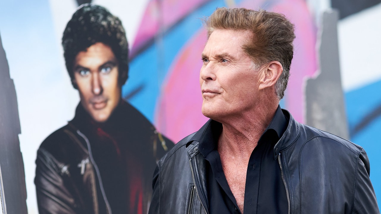 Pressetermin mit David Hasselhoff an der East Side Gallery in Berlin 2019