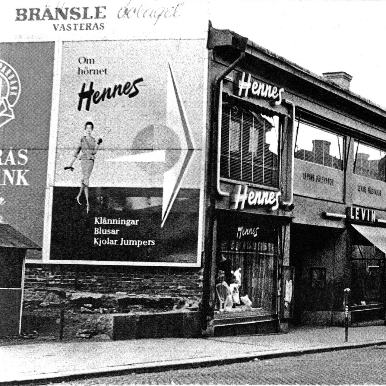 Historische Aufnahme zeigt den ersten H&M Store (Hennes) in Schweden