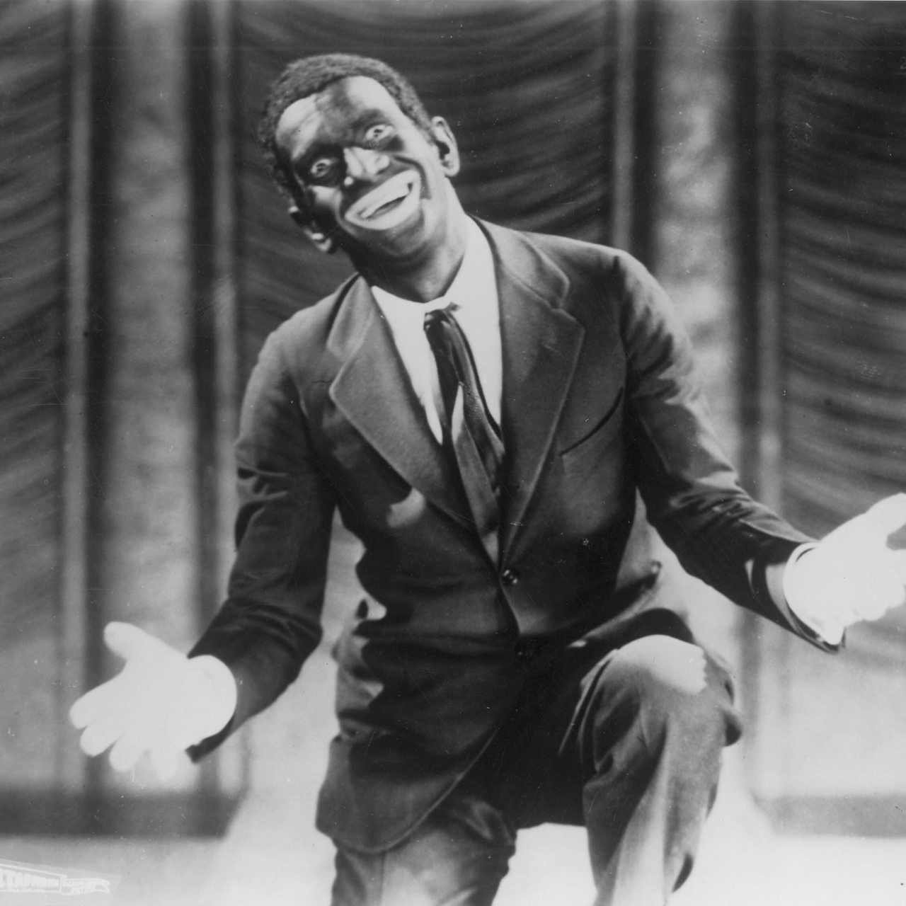 Al Jolson als "Der Jazz-Saenger" Film / Einzeltitel: "Der Jazz-Saenger" (The Jazz Singer) (USA 1927; Regie: Alan Crosland; Buch: Al Cohn). - Szene mit Al Jolson in der Titelrolle.