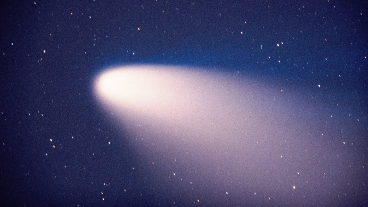 Komet Hale Bopp am Himmel in Baden-Württemberg 2005
