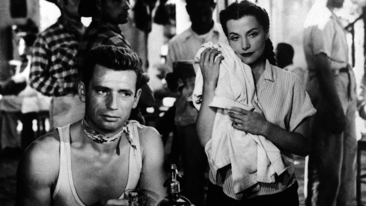 Filmszene aus "Lohn der Angst" (1952) mit Yves Montand und Vera Clouzot