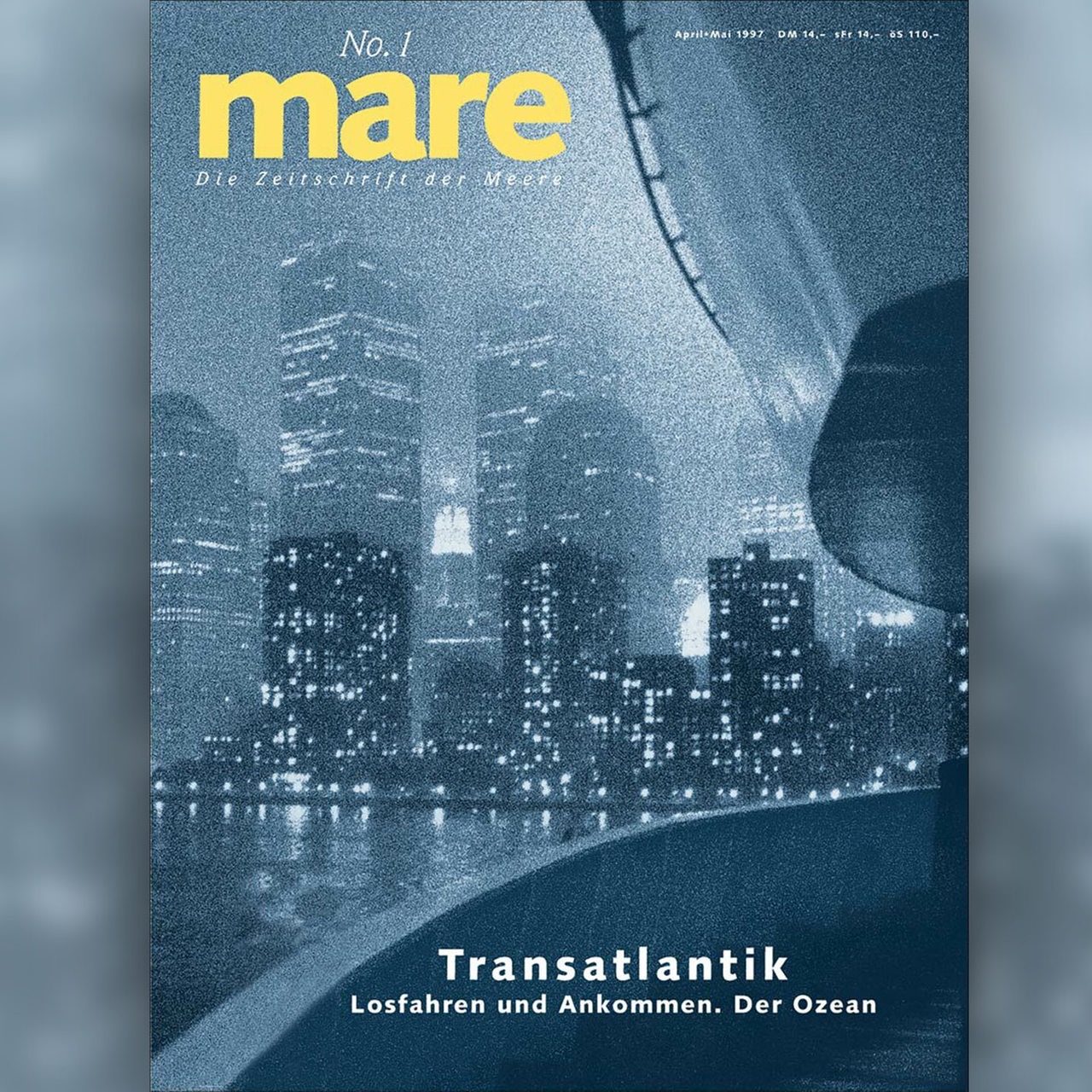 Cover der 1. Ausgabe der Zeitschrift MARE vom 9.4.1997