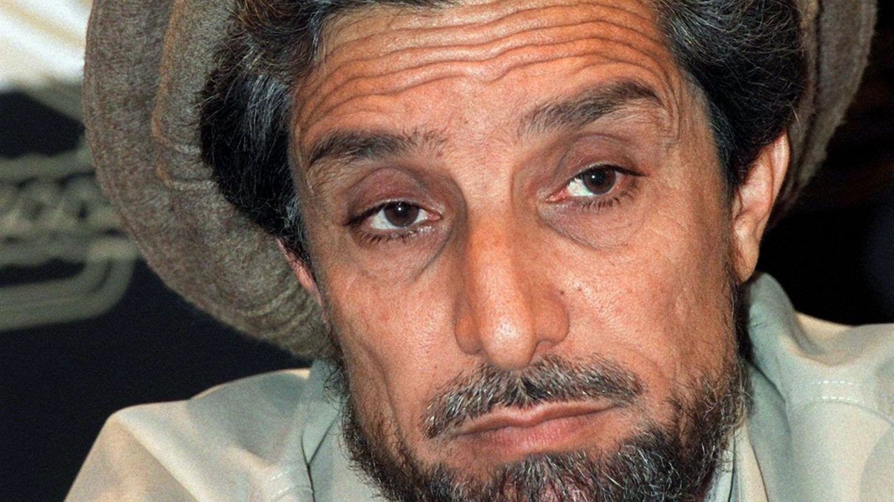 Porträt von Ahmed Schah Massoud am 4.4.2001 in Paris