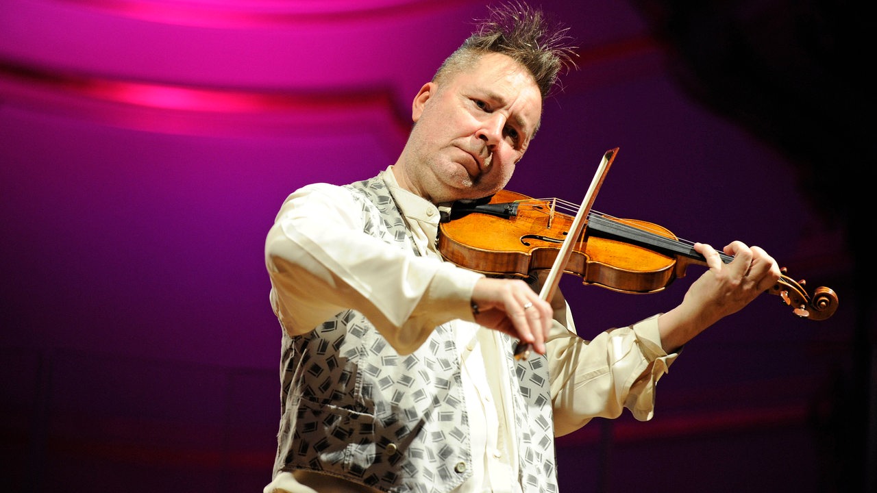 Der britische Violinist Nigel Kennedy auf der Bühne