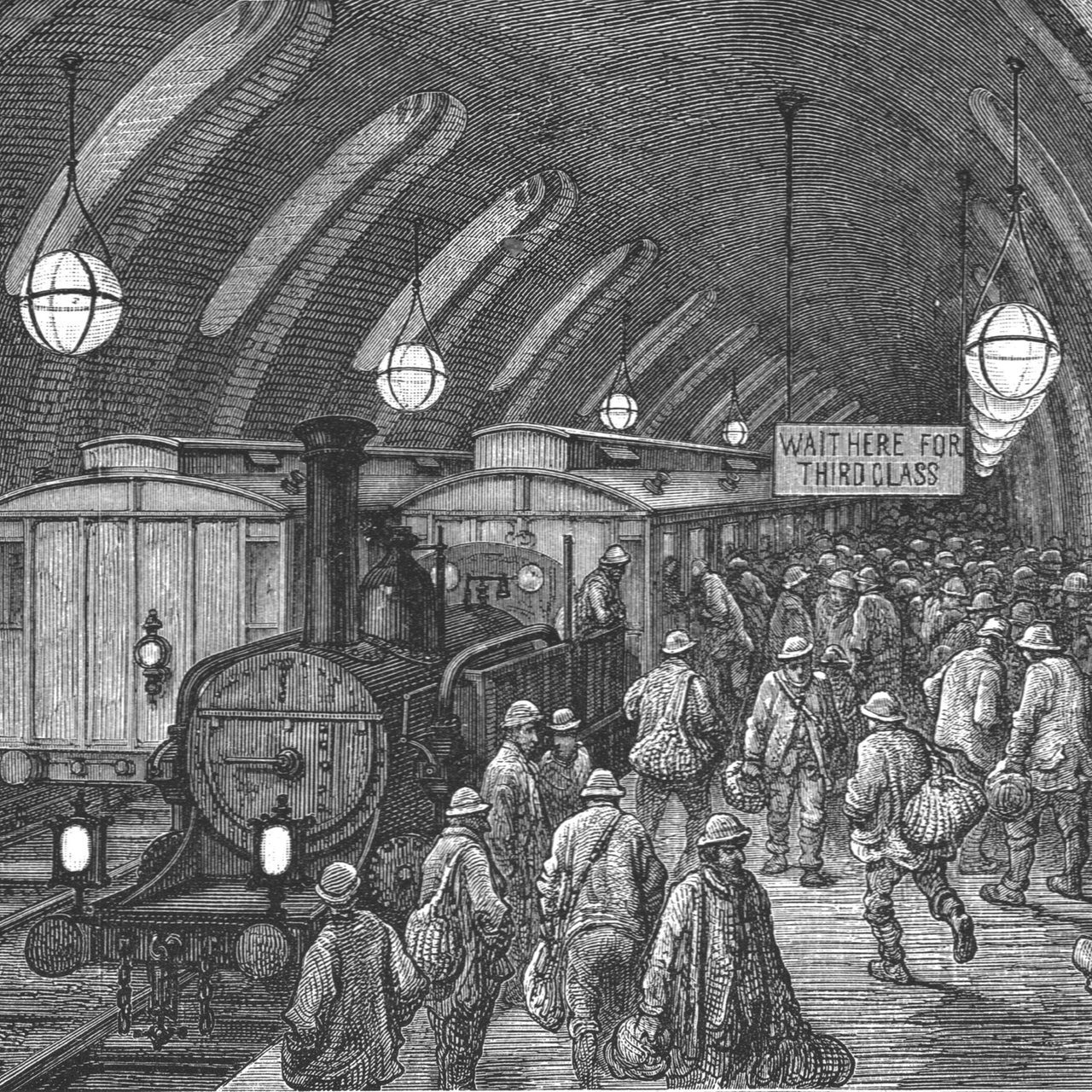 Londoner U-Bahn im Jahr 1870 (Achivbild)