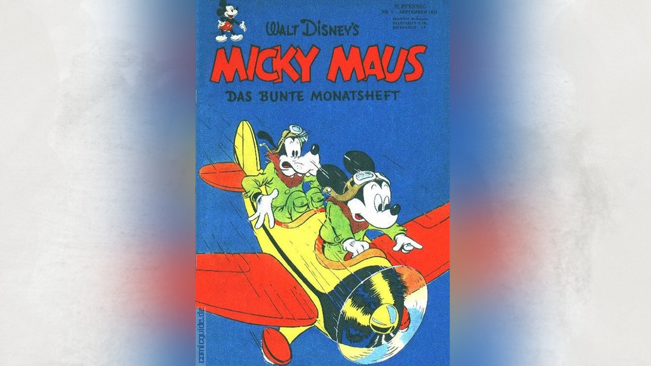 Cover des ersten Micky Maus Heftes in Deutschland 1951