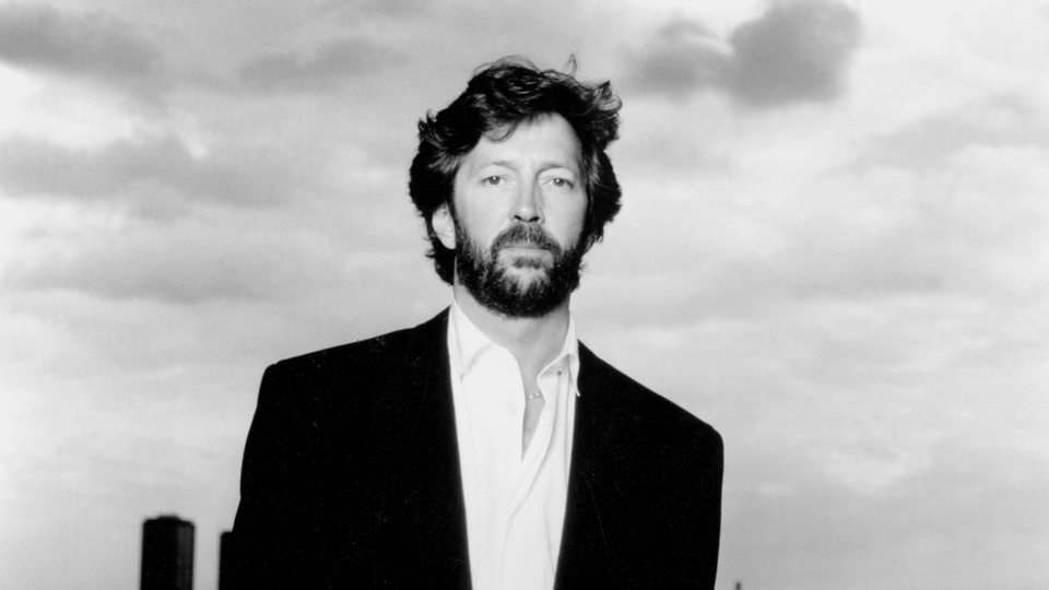 Der britische Rockgitarrist Eric Clapton in den 80er-Jahren
