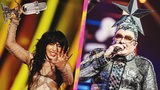 Die Künstlerin Loreen und die Kunstfigur Verka Serduchka (Collage)