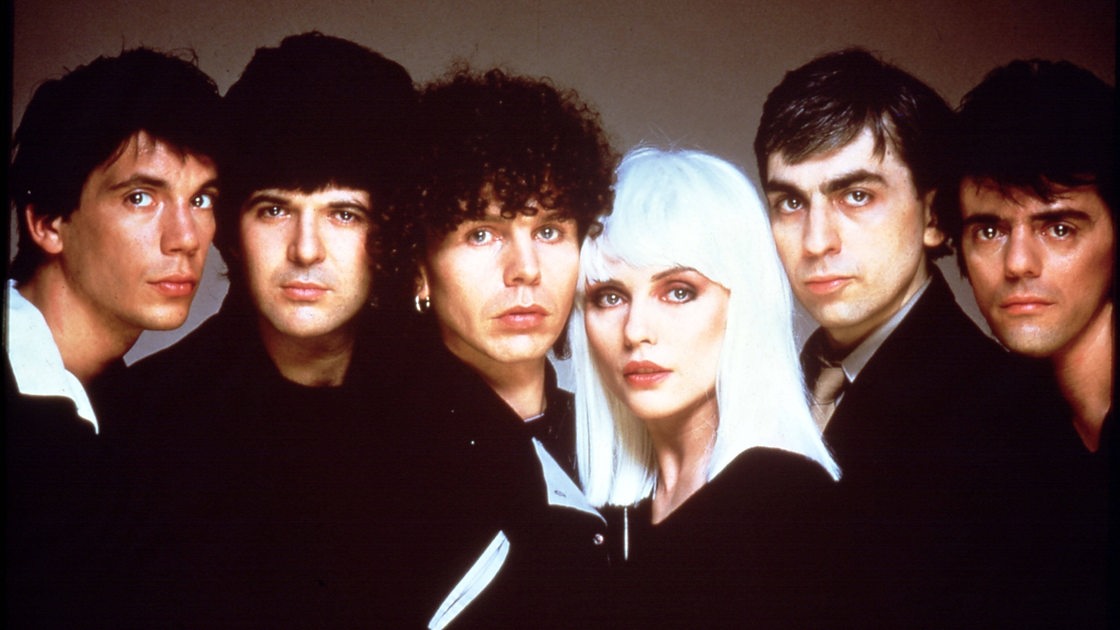 Gruppenfoto der Band Blondie aus den 80er-Jahren