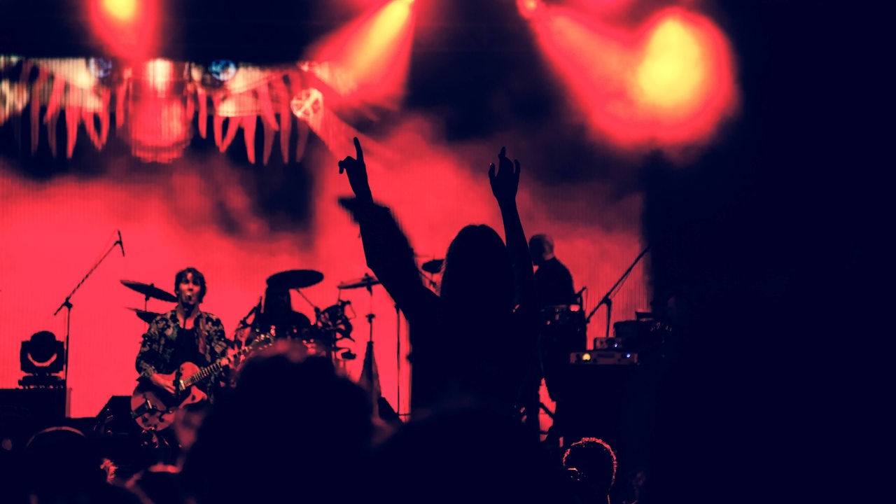 Publikum bei einem Live-Konzert
