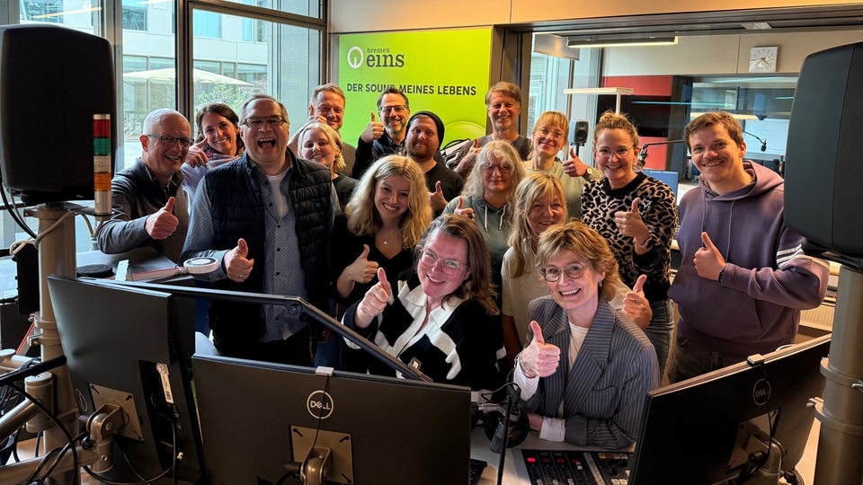Bremen Eins Teamfoto im Studio