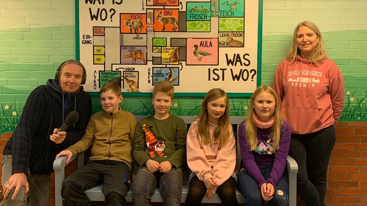 Schüler der Grundschule Schönebeck