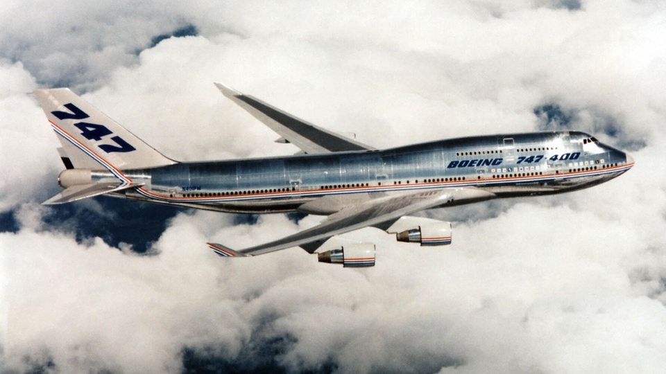 Prototyp der Boeing 747 in der Luft (Archivbild)