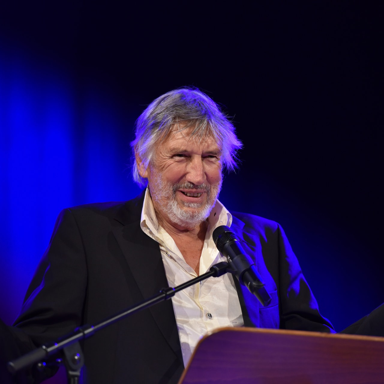 Der Schauspieler und Synchronsprecher Christian Brückner auf der Lit Cologne 2018