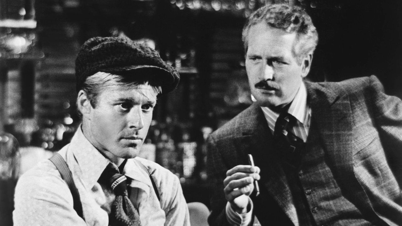 Filmszene aus "Der Clou" (1973). Robert Redford und Paul Newman stehen am Tresen einer Bar.