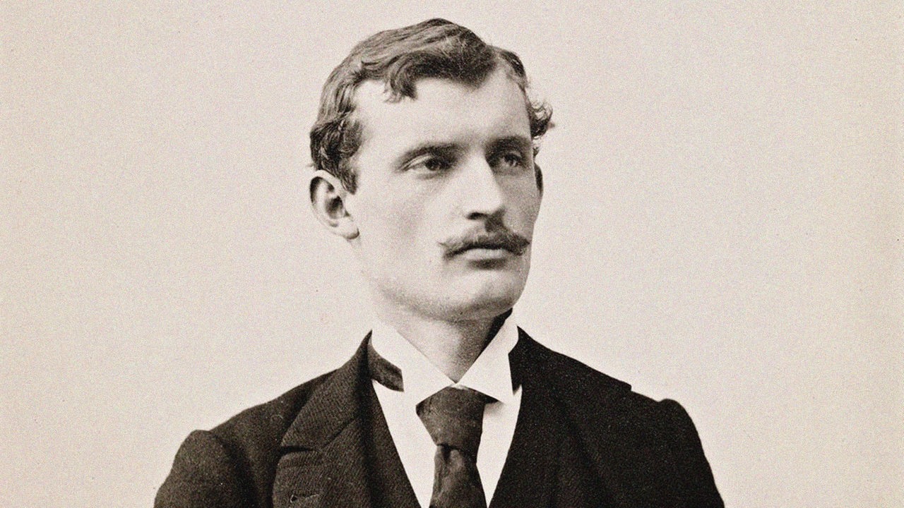 Der norwegische Künstler Edvard Munch auf einer Fotografie von 1889