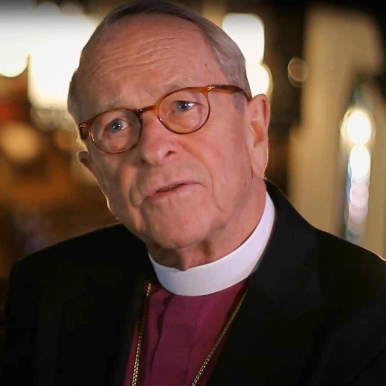 Priester Gene Robinson in einem Interview