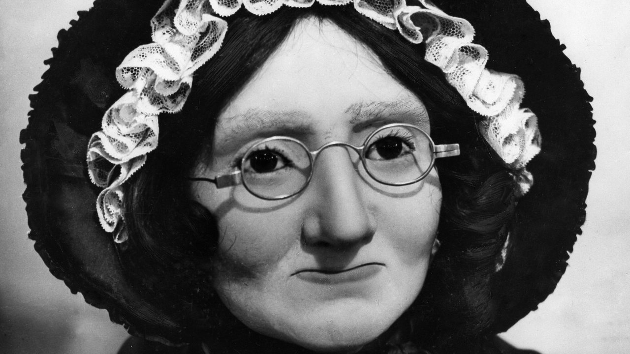 Madame (Marie) Tussaud, die Gründerin des Wachsfigurenkabinetts in London, als Wachsfigur - erschienen 1937