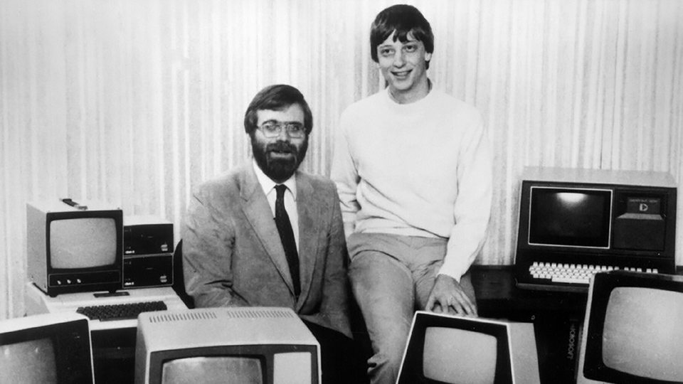 Die beiden Microsoft-Gründer Bill Gates und Paul Allen, aufgenommen im Jahr 1981
