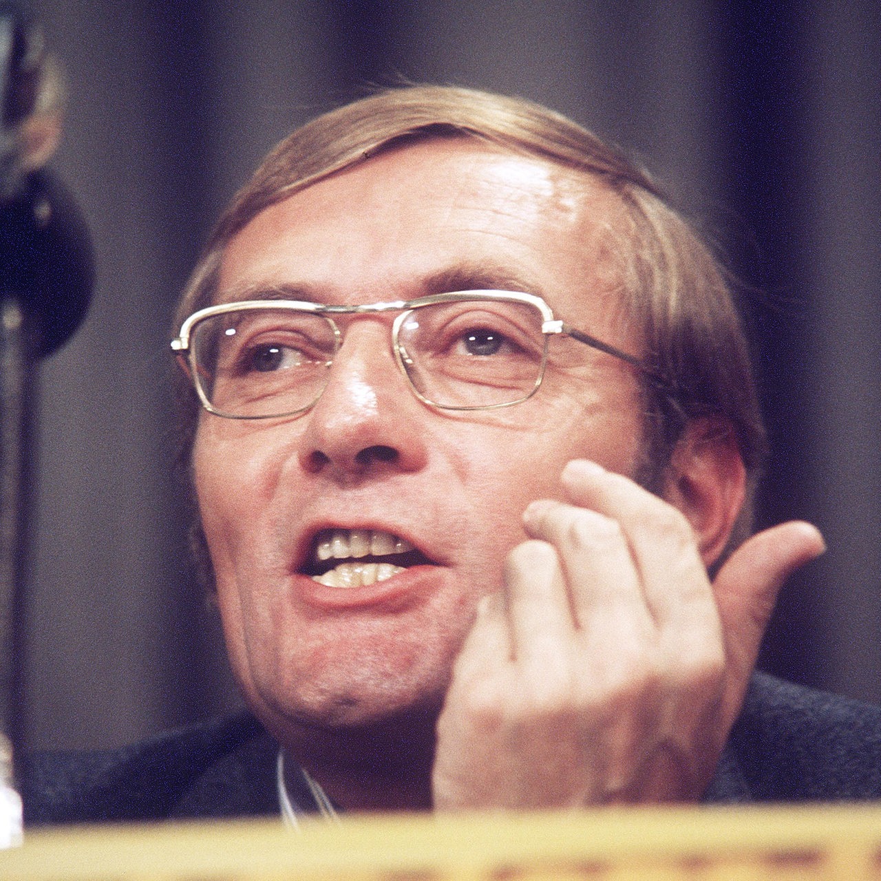 Porträt von Rudolf Augstein 1973
