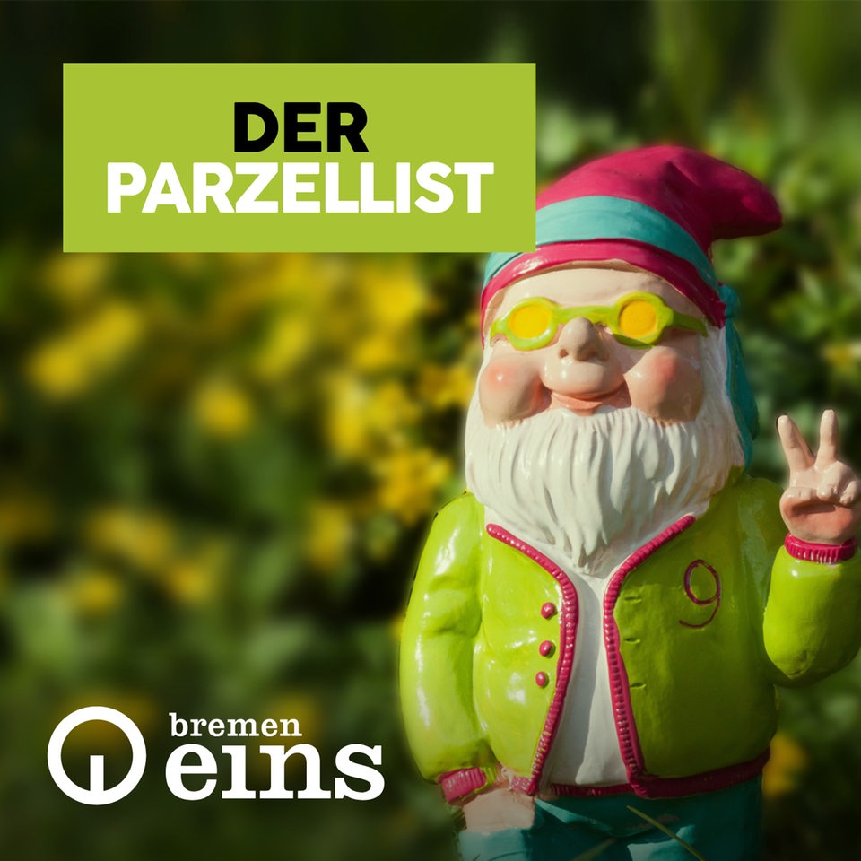 Gartenzwerg und Bremen-Eins-Logo
